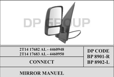 BP8901-R DP Group espejo retrovisor derecho