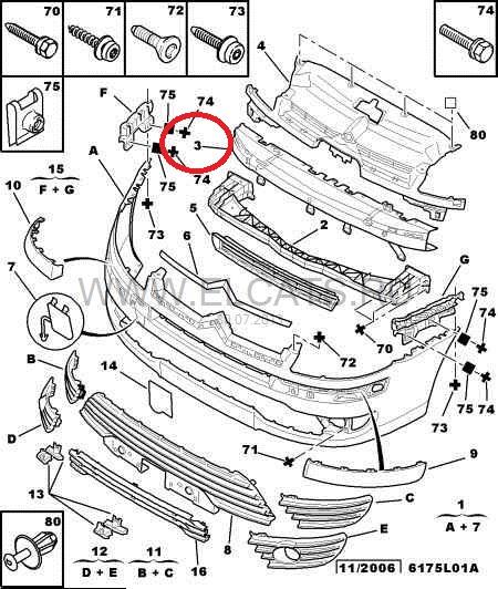  Absorbente parachoques delantero para Citroen C4 LC