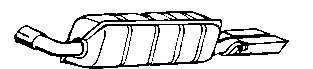 Silenciador posterior 17101 Polmostrow