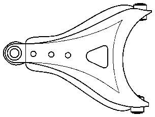 7701641726 Renault (RVI) barra oscilante, suspensión de ruedas delantera, inferior izquierda