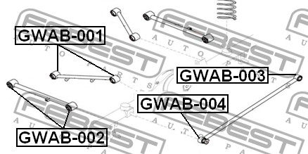  Suspensión, brazo oscilante, eje trasero, superior para Great Wall Hover CC646