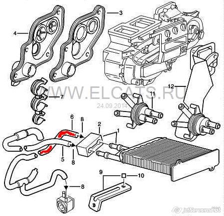 00006464QH Peugeot/Citroen tubería de radiador, alimentación