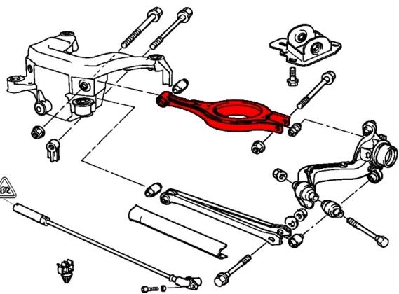 Brazo De Suspension Trasera Derecha 33321137768 BMW