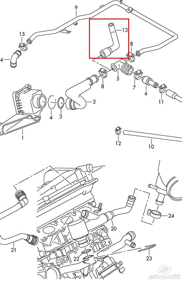 176531 Akron Malo tubo de ventilacion del carter (separador de aceite)