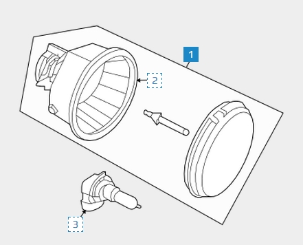  Faro antiniebla izquierdo / derecho para Chrysler 300 