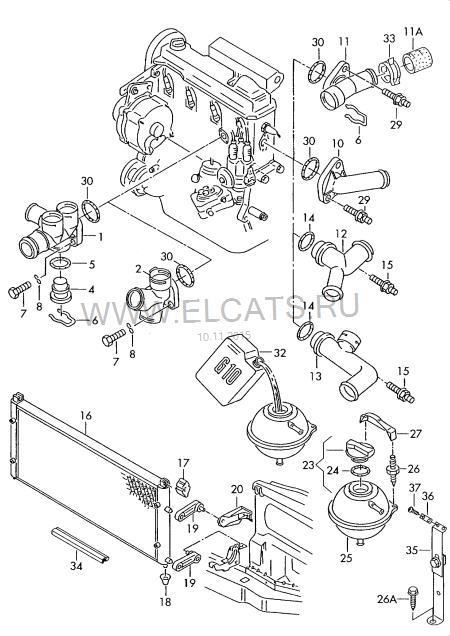 463661 Triclo brida del sistema de refrigeración (triple)