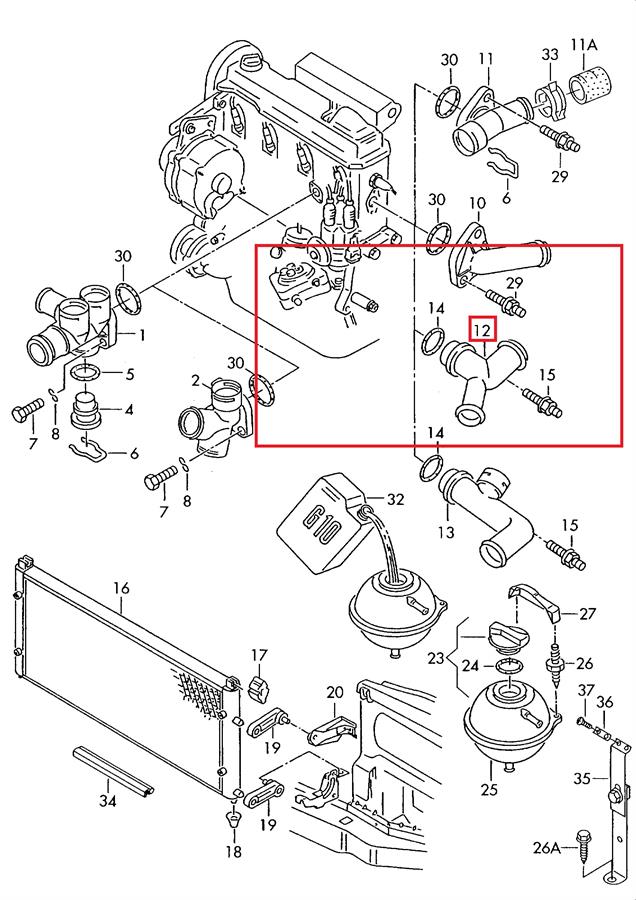 463660 Triclo brida del sistema de refrigeración (triple)