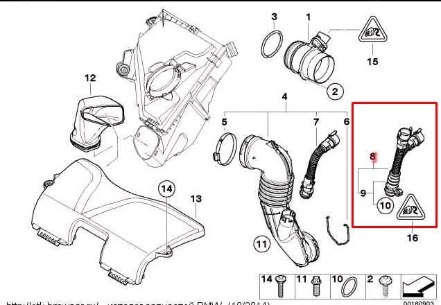  Tubo De Aire para BMW 5 E60