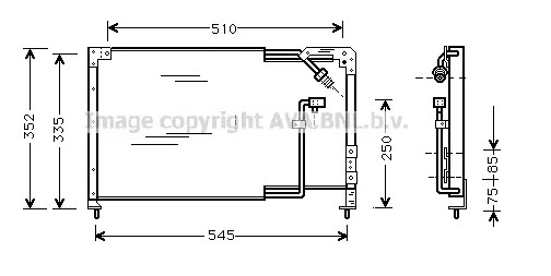  Condensador aire acondicionado para Mazda 323 3 