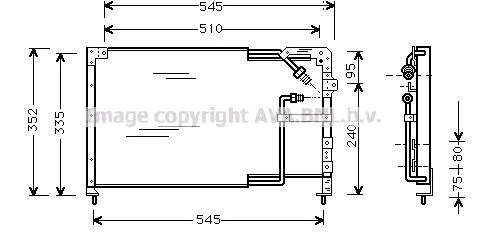 BB7C61480 Mazda condensador aire acondicionado