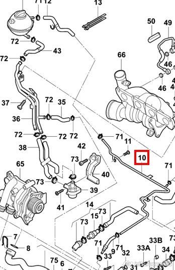  Tubería de radiador, tuberia flexible calefacción, superior para Audi Q3 8UB, 8UG