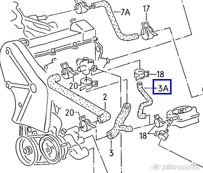 027121096A VAG manguera (conducto del sistema de refrigeración)