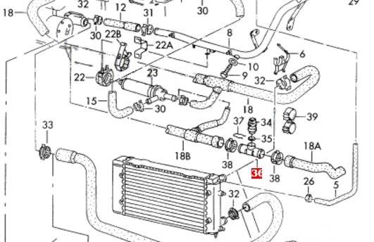 Brida del sistema de refrigeración (triple) N90693101 VAG