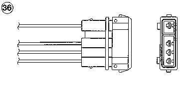 0283 NGK sonda lambda sensor de oxigeno para catalizador