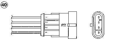 0287 NGK sonda lambda sensor de oxigeno para catalizador