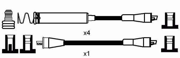 0817 NGK juego de cables de encendido