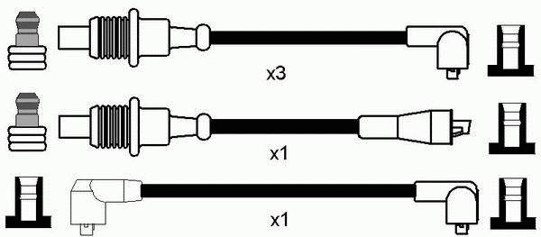 7156 NGK juego de cables de encendido