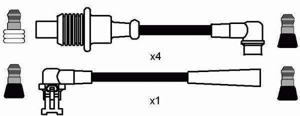 7190 NGK juego de cables de encendido