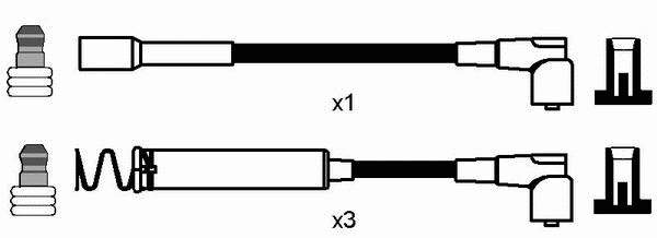 0833 NGK juego de cables de encendido