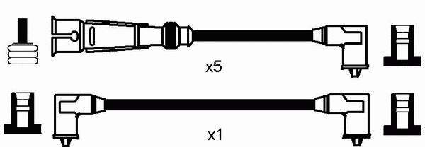 0512 NGK juego de cables de encendido