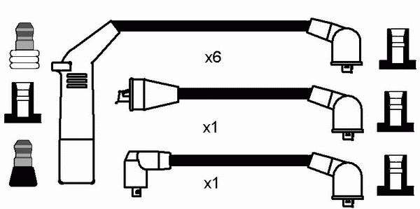 MD997629 Mitsubishi juego de cables de encendido