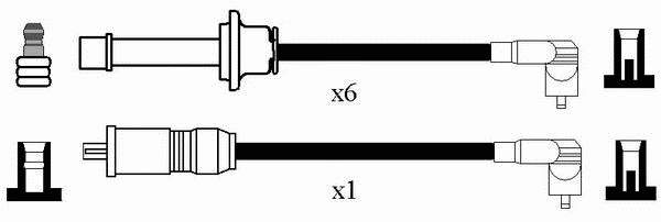 60573030 Fiat/Alfa/Lancia juego de cables de encendido