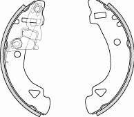 430300 Remsa zapatas de frenos de tambor traseras