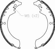 4355.00 Remsa zapatas de frenos de tambor traseras