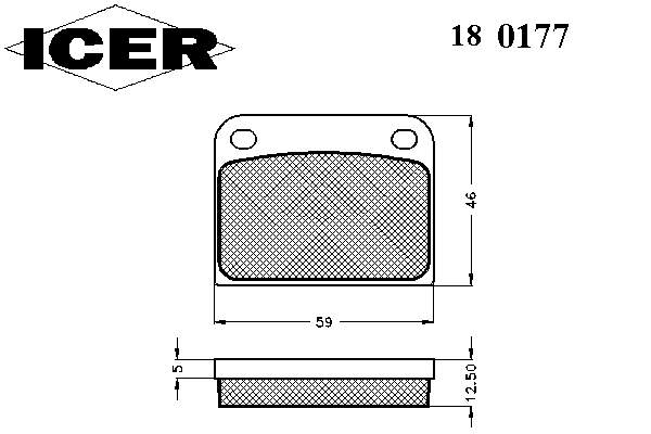 180177 Icer pastillas de freno traseras