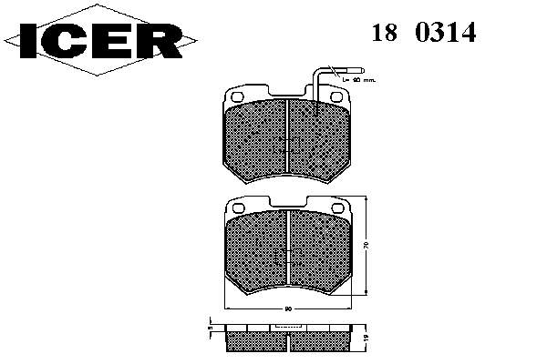 GBP529 LDV pastillas de freno delanteras