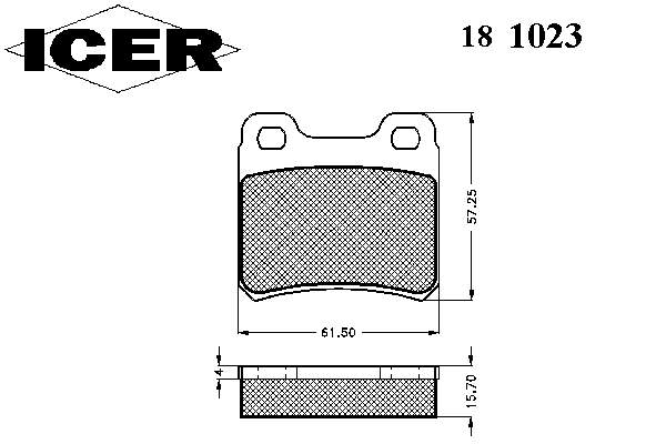 181023 Icer pastillas de freno traseras