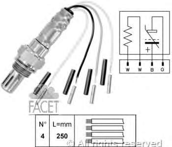 107008 Facet sonda lambda sensor de oxigeno para catalizador