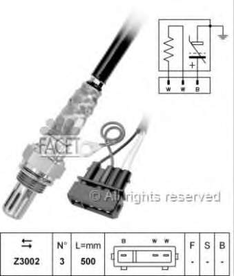 107043 Facet sonda lambda