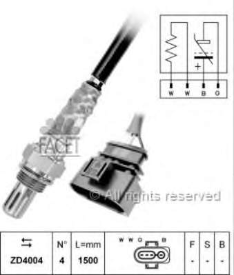 107087 Facet sonda lambda