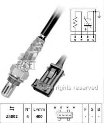 107403 Facet sonda lambda sensor de oxigeno post catalizador