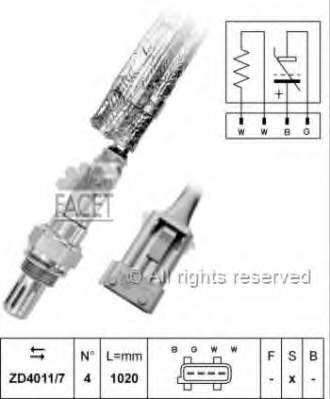 Sonda Lambda Sensor De Oxigeno Para Catalizador 75151 FAE