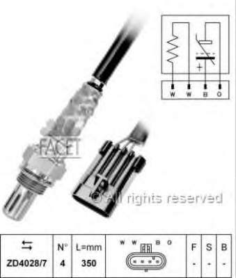 107602 Facet sonda lambda sensor de oxigeno para catalizador