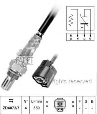 107887 Facet sonda lambda