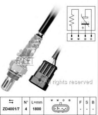 Sonda lambda post catalizador 46805751 Fiat/Alfa/Lancia