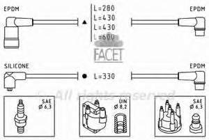 48417 Facet juego de cables de encendido