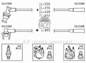 48920 Facet juego de cables de encendido