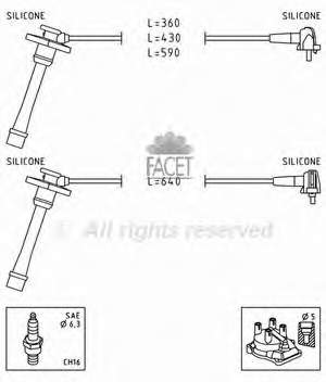 49209 Facet juego de cables de encendido