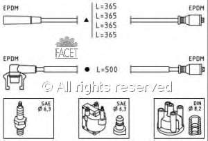 49332 Facet juego de cables de encendido