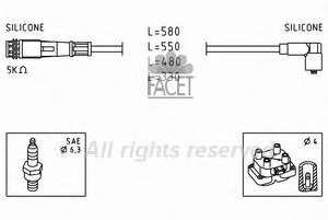 49363 Facet juego de cables de encendido