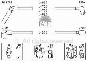 49407 Facet juego de cables de encendido