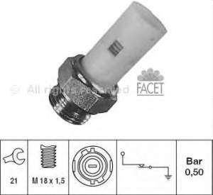 70075 Facet indicador, presión del aceite