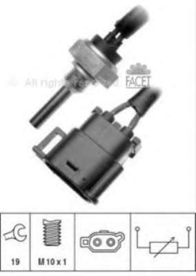 73110 Facet sensor de temperatura del refrigerante