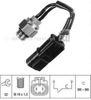 Sensor, temperatura del refrigerante (encendido el ventilador del radiador) 75055 Facet