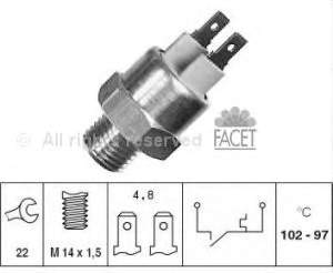 75063 Facet sensor, temperatura del refrigerante (encendido el ventilador del radiador)