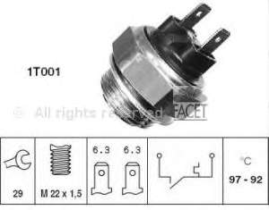 7.5111 Facet sensor, temperatura del refrigerante (encendido el ventilador del radiador)